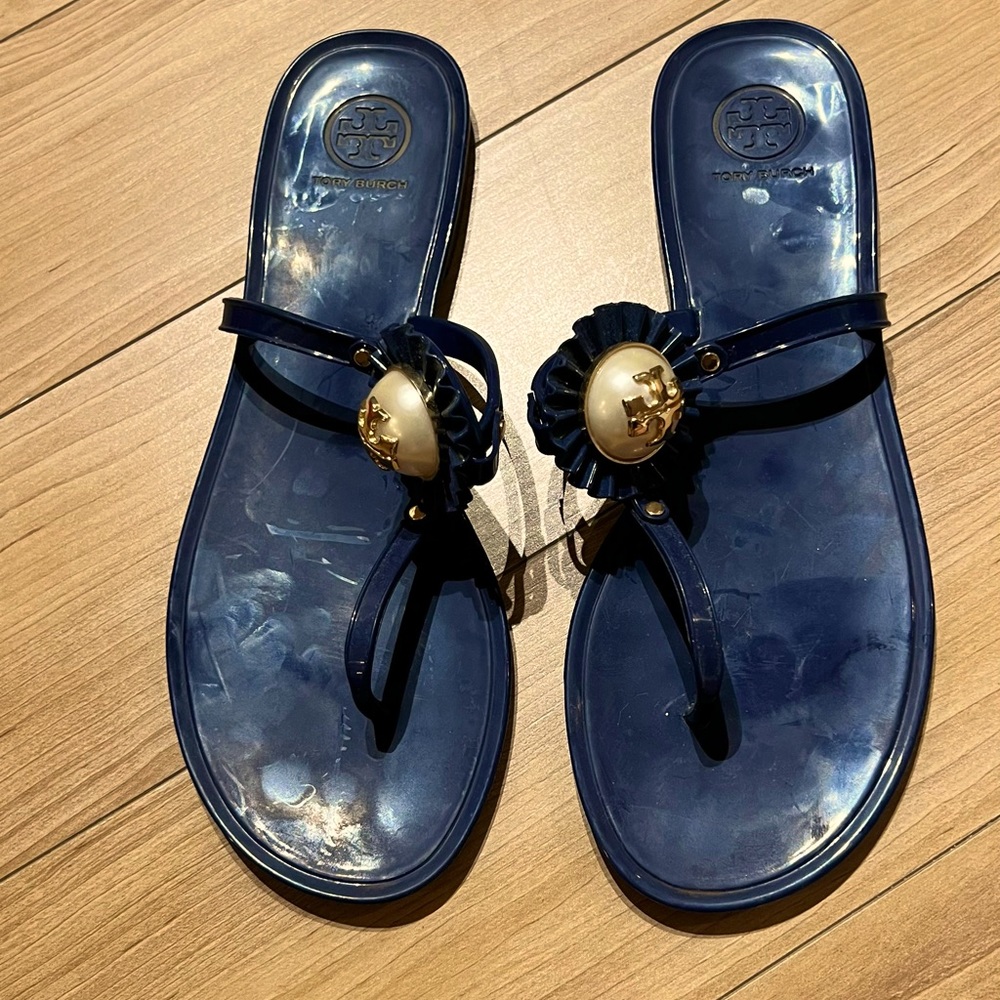 Tory Burch pearl slippers